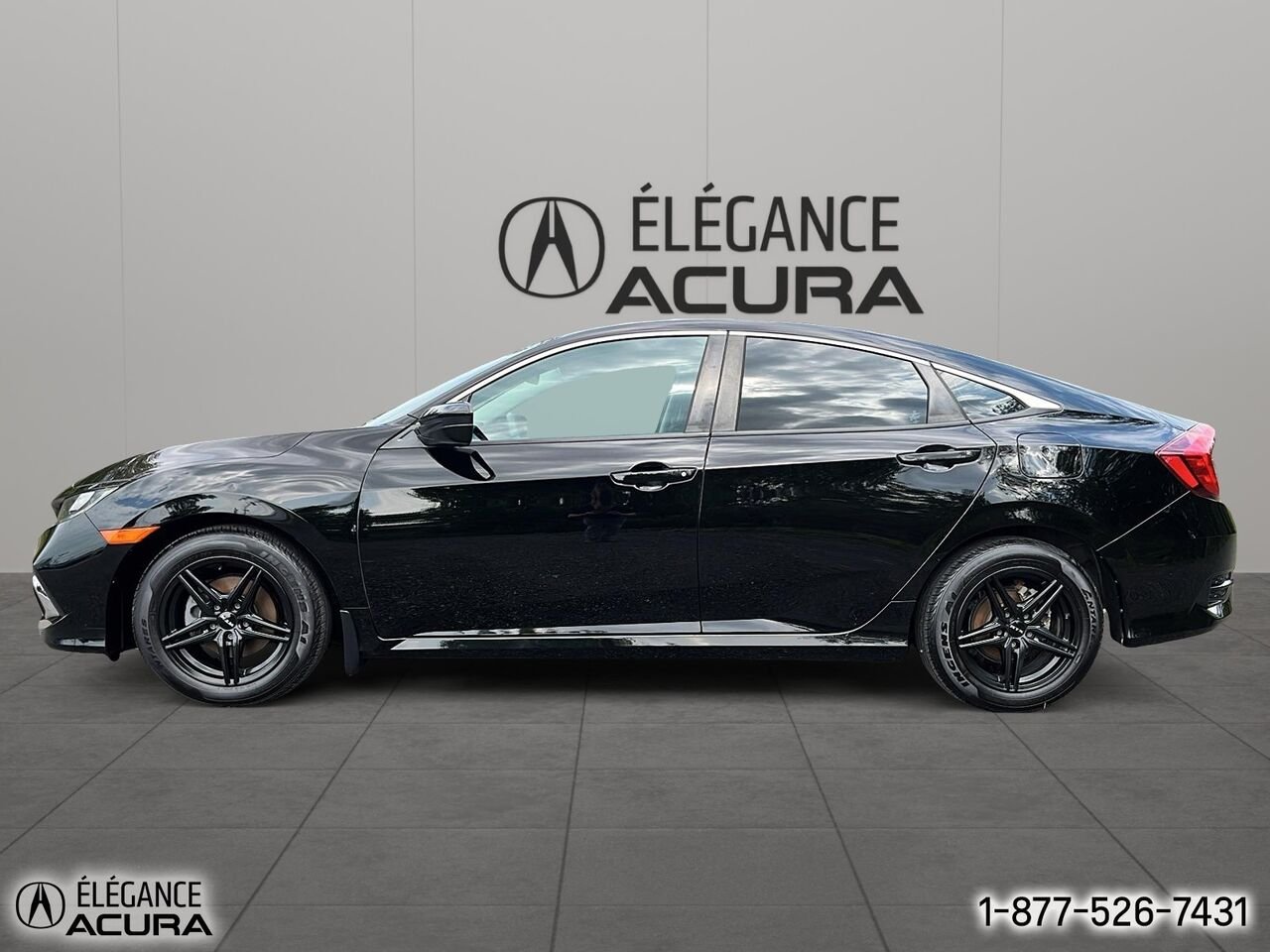 2020 Honda Civic Sedan LX | A8378A Black Granby - photo #7