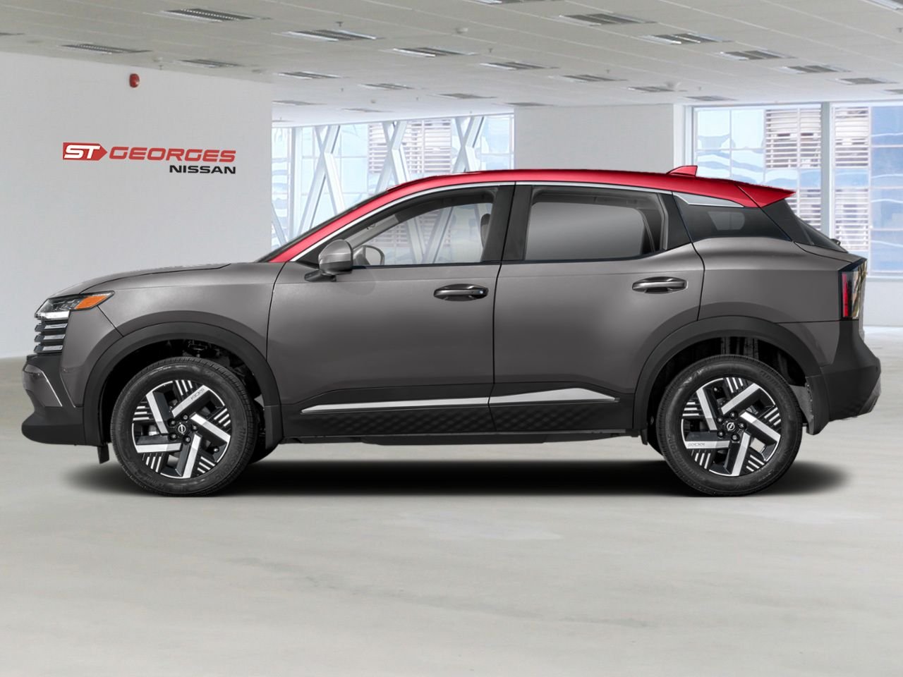 2026 NISSAN Kicks Gun Metal Metallic/Scarlet Ember Tintcoat Saint-Georges - photo #2