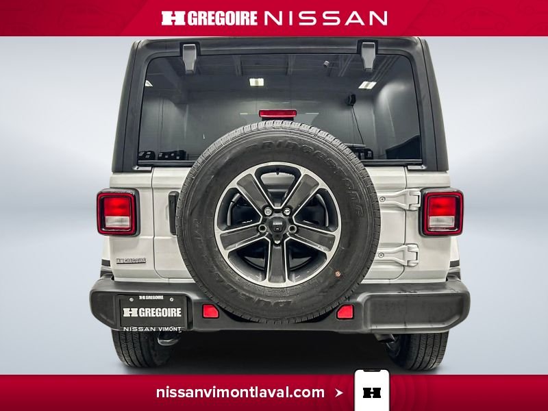 Jeep Wrangler VY3647 | Sahara 4x4 TOIT DUR CARPLAY 4 PORTES 2023 Blanc Laval - photo #7