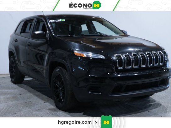 2016 Jeep Cherokee SPORT 4X4 AUTO A/C GR ELECT MAGS BLUETOOTH CAM REC Black