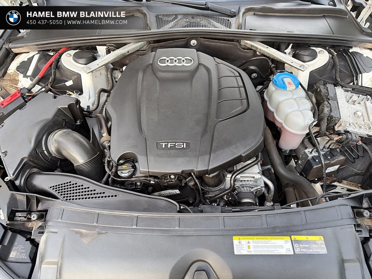 Audi berline A4 Progressiv 2.0 TFSI quattro S tronic 2018 Blanc Blainville - photo #7