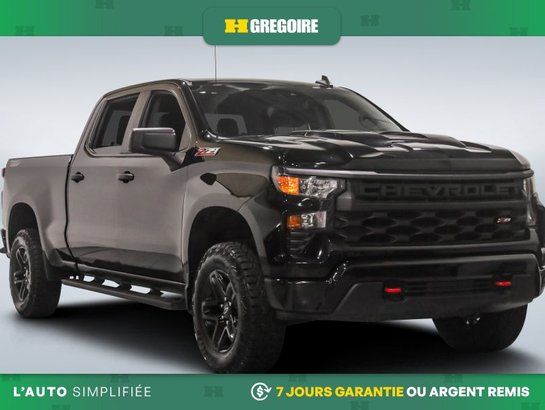 Chevrolet Silverado 1500 Custom Trail Boss 4X4 AUTO AC MAGS CAM RECUL BLEUT 2024 Noir