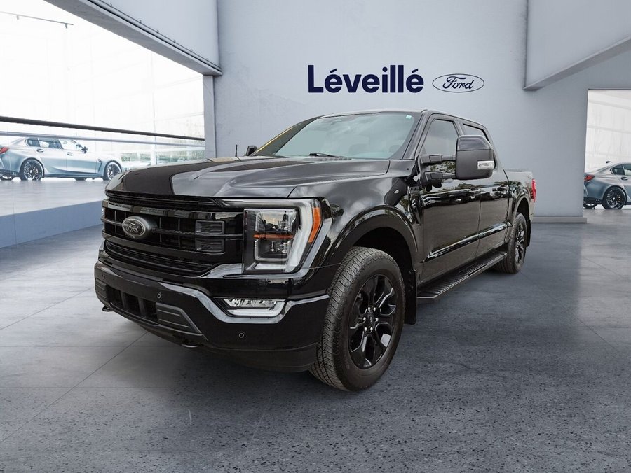 Ford F-150 LARIAT 2.7L ** 502A ** BLACK PACK ** TOIT PANO ** SPORT ** 20P ** 360 ** 5,5 pi 2023 Noir