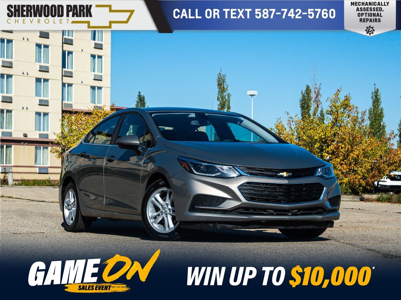 2017 Chevrolet Cruze 4dr Sdn 1.4L LT w/1SD gray Sherwood Park - photo #0