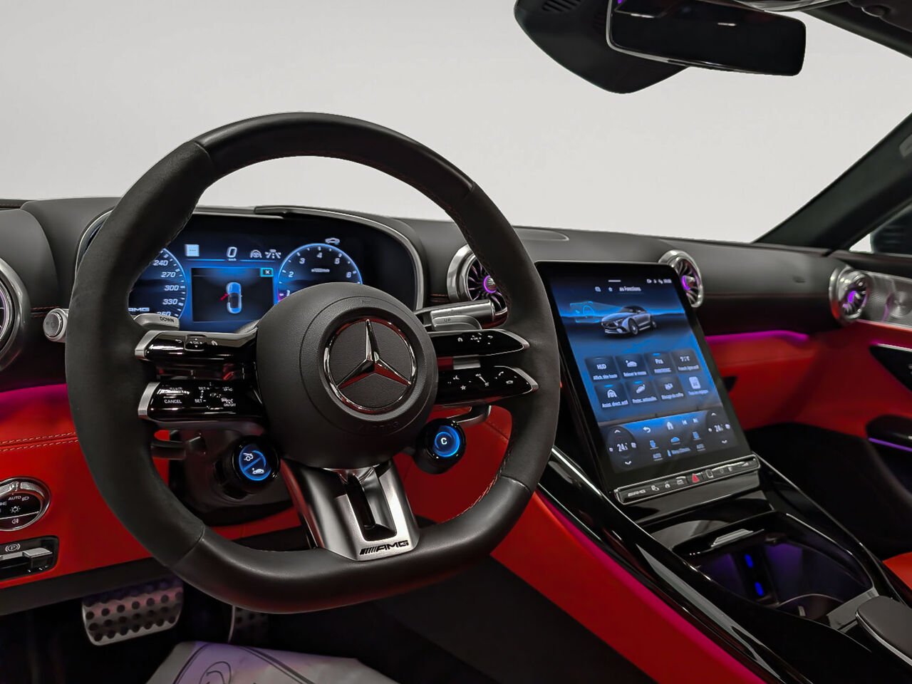 MERCEDES SL 63 AMG Option Burmester et Suspension Active 4Matic 2023 Gris Sherbrooke - photo #14