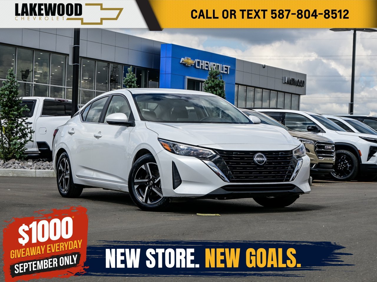 2024 Nissan Sentra SV CVT White Sherwood Park - photo #0
