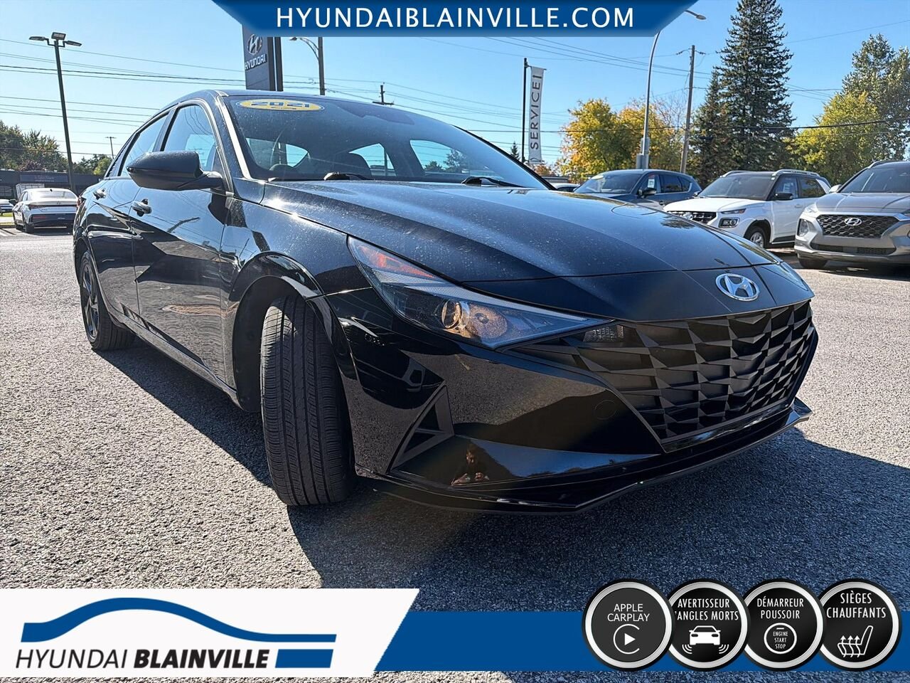 Hyundai Elantra 2021 Noir Blainville - photo #2