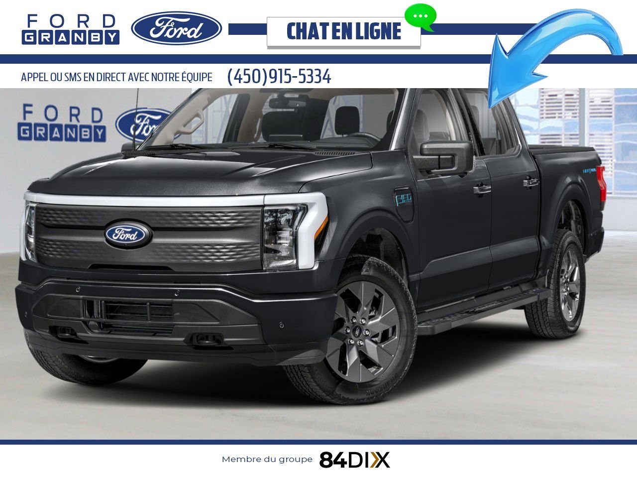 2025 Ford F-150 Lightning Agate Black Metallic Granby - photo #0