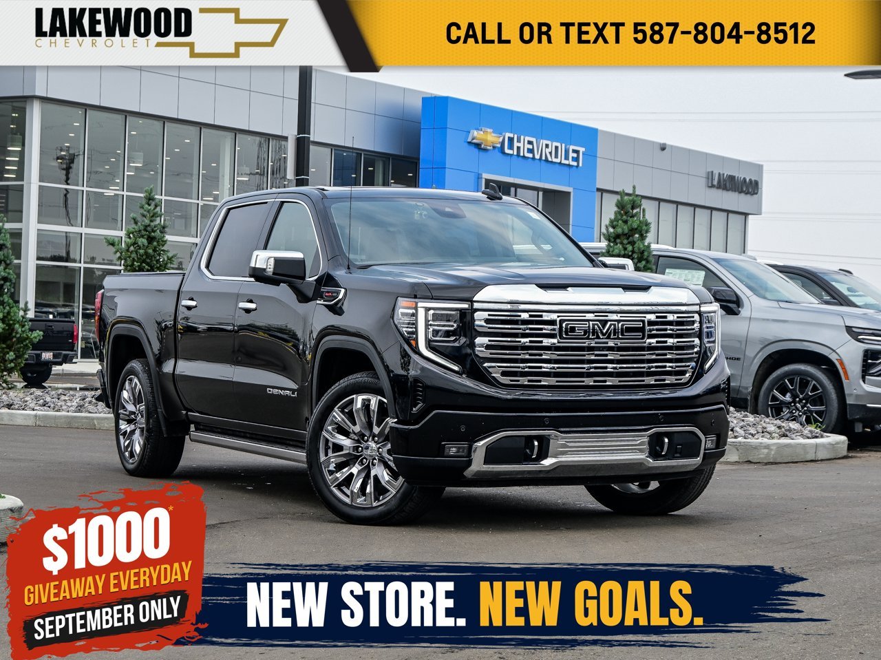 2025 GMC Sierra 1500 4WD Crew Cab 147 Denali Black Sherwood Park - photo #0