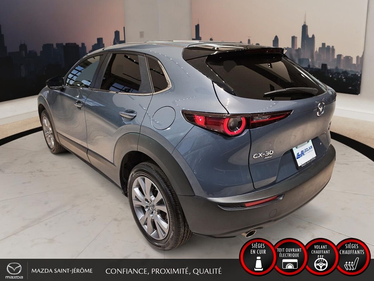 Mazda CX-30 GS-L | AWD | TOIT OUVRANT | CUIR 2025 Gris Saint-Jérôme - photo #8