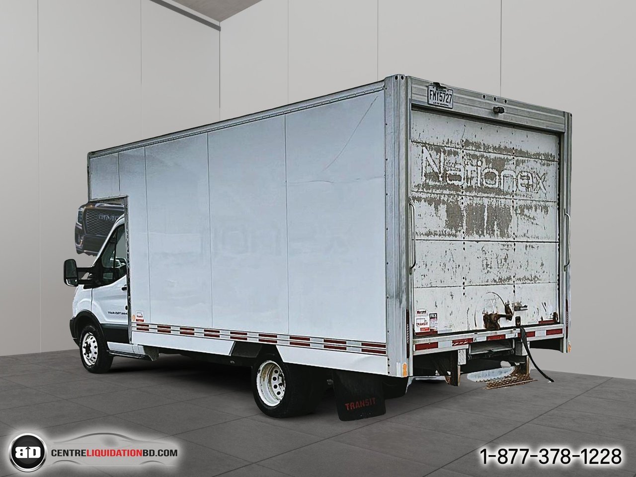 2018 Ford TRANSIT CUTAWAY BOITE 14 PIEDS | A8010 White Granby - photo #4