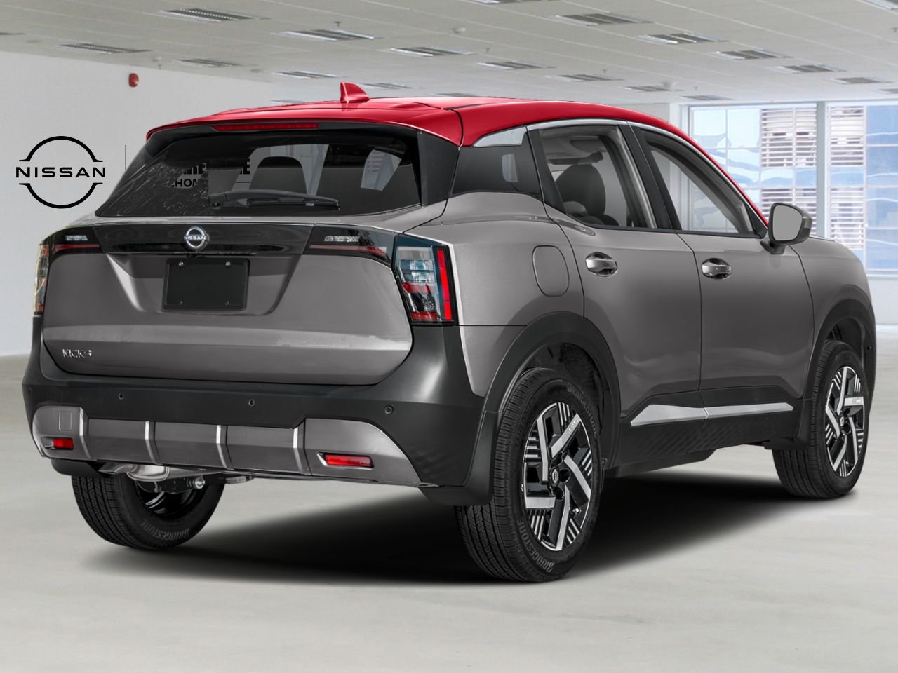 Nissan Kicks C6K869 | SV 2026 Gris poudre métallisé/Couche teintée Braise écarlate Laval - photo #1