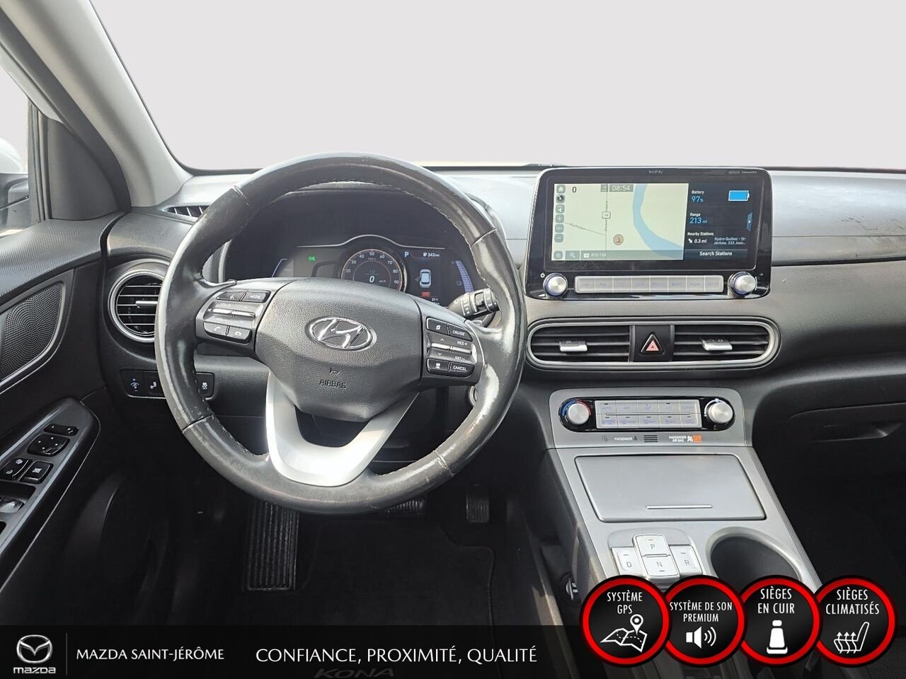 2021 Hyundai Kona Electric White Ste-Agathe des Monts - photo #22