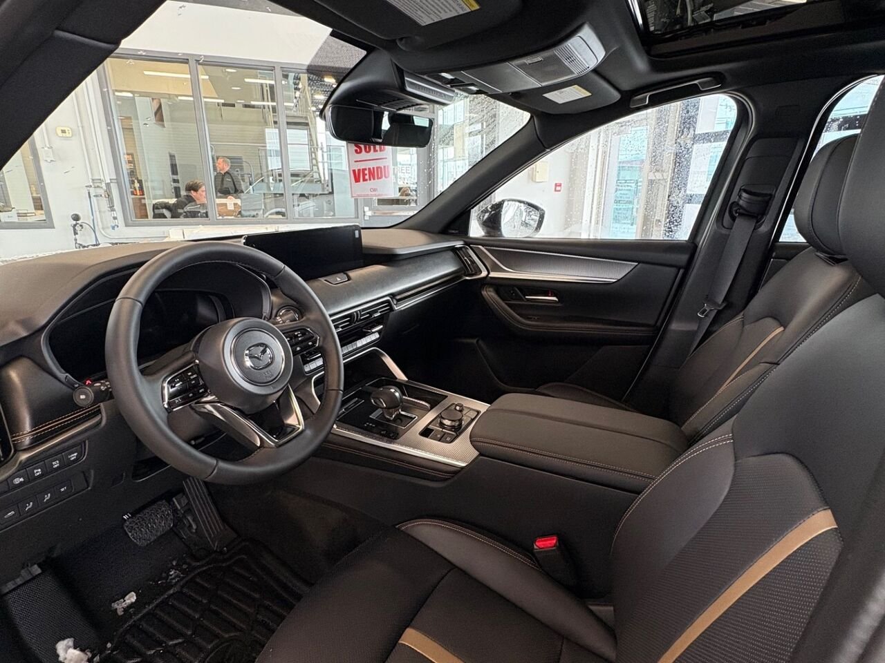 MAZDA CX-90 hybride léger GT-P TI 2026 Blanc rhodium métallisé Châteauguay - photo #14