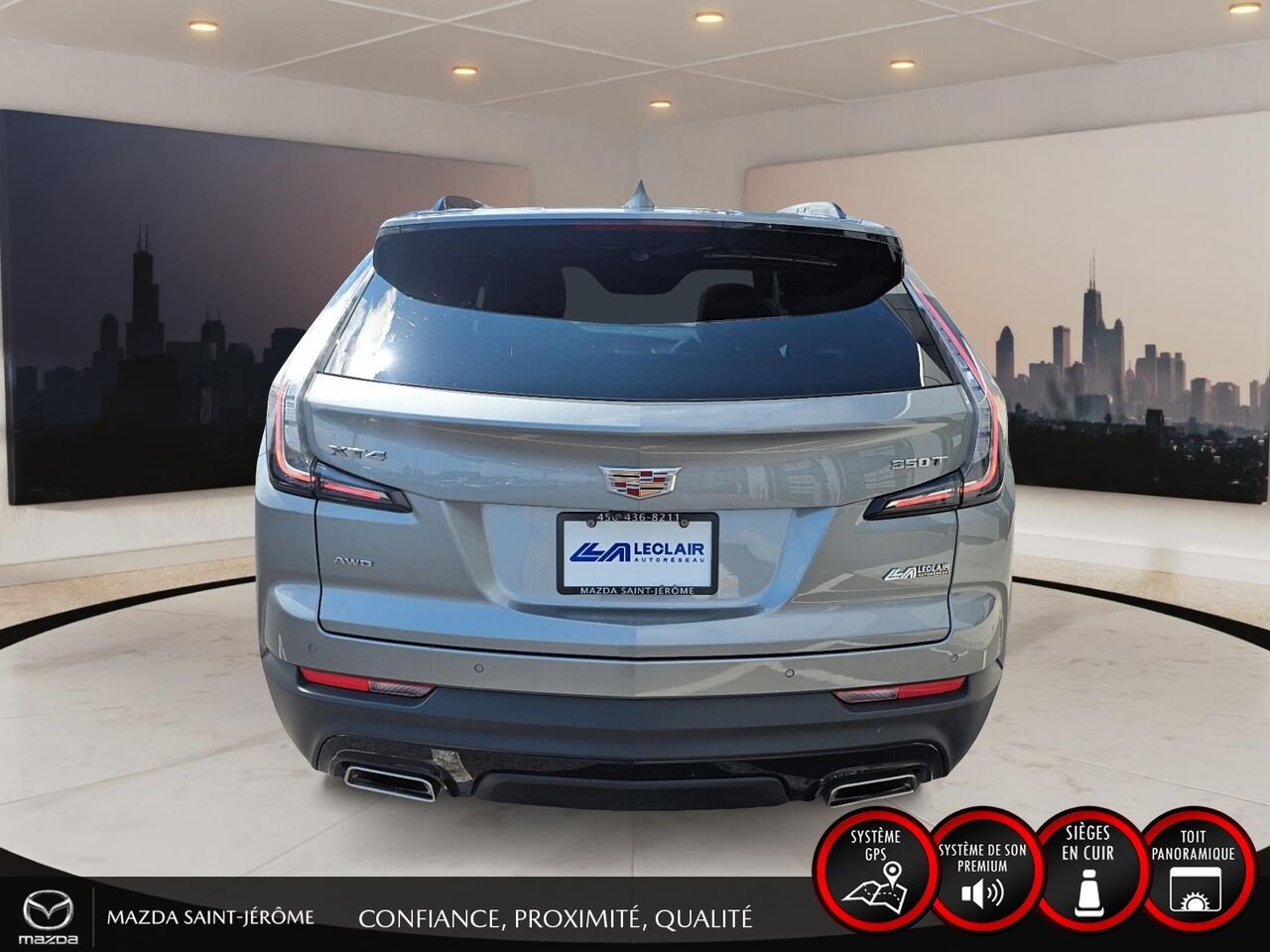 2023 Cadillac XT4 Sport | TOIT PANORAMIQUE | CUIR | AWD | SIÈGES AVANT ET ARRIÈRE CHAUFFANTS Grey Saint-Jérôme - photo #6