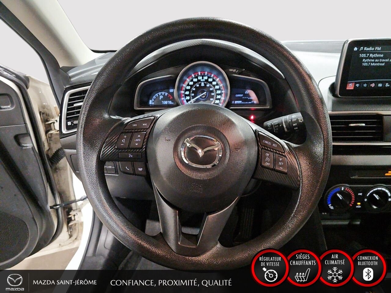 Mazda Mazda3 Sport GX | JAMAIS ACCIDENTÉ | A/C 2016 Blanc Saint-Jérôme - photo #12