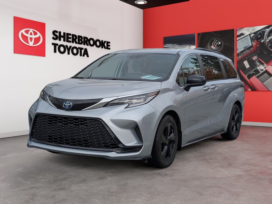 Toyota Sienna XSE CUIR/ TOIT OUVRANT/ SIÈGES CHAUFFANTS/VOLANT CHAUFFANT/AC BIZONE 2021 Argent