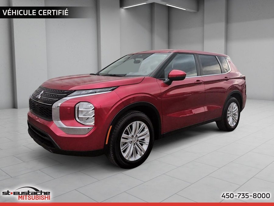 Mitsubishi Outlander ES S-AWC-BANC CHAUFFANT-CAMERA DE RECUL-CARPLAY/ANDROID AUTO 2022 Rouge