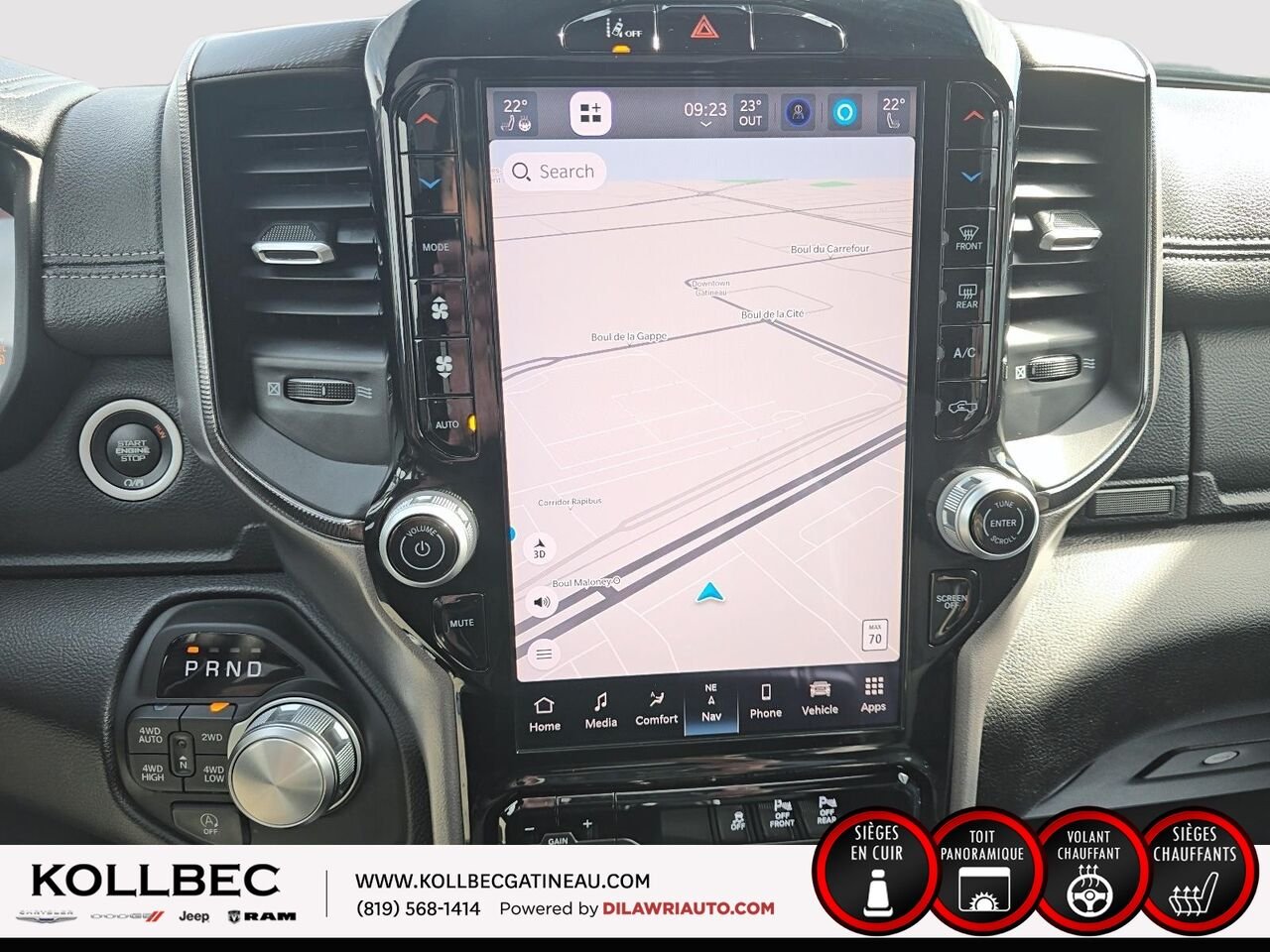 RAM 1500 SPORT 26861 | Sport Crewcab 4x4 2025 Noir Gatineau - photo #3