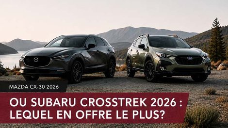 CX-30 ou Crosstrek : deux VUS populaires, mais lequel en offre le plus?