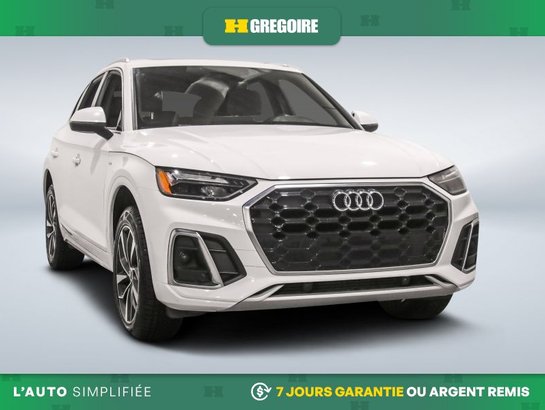 2023 Audi Q5 Progressiv AWD AUTO A/C CUIR TOIT NAV MAGS CAM REC White