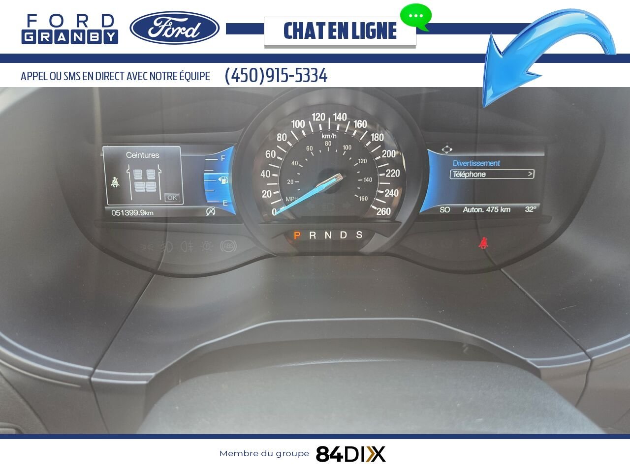 Ford Edge 2022 Blanc Granby - photo #12