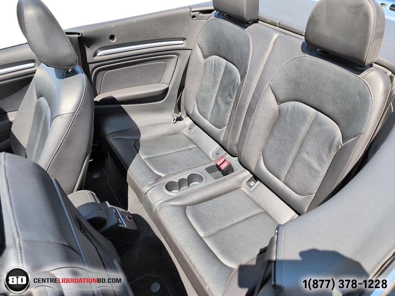 2015 Audi A3 2.0T Progressiv TSI QUATTRO CONVERTIBLE | BD0240 Black Granby - photo #13