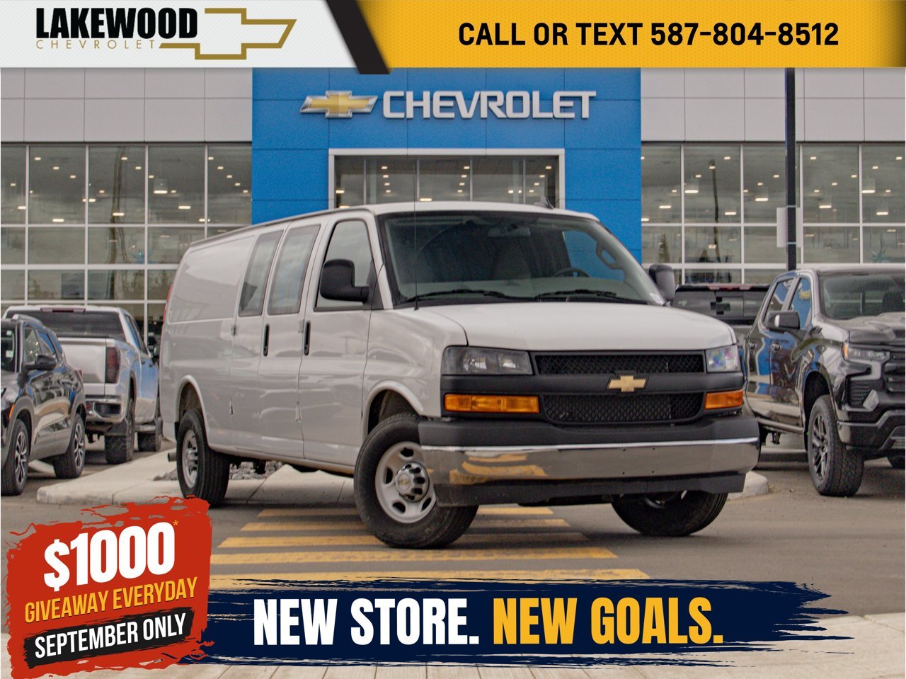 2025 Chevrolet Express Cargo Van RWD 3500 155 White Sherwood Park - photo #0