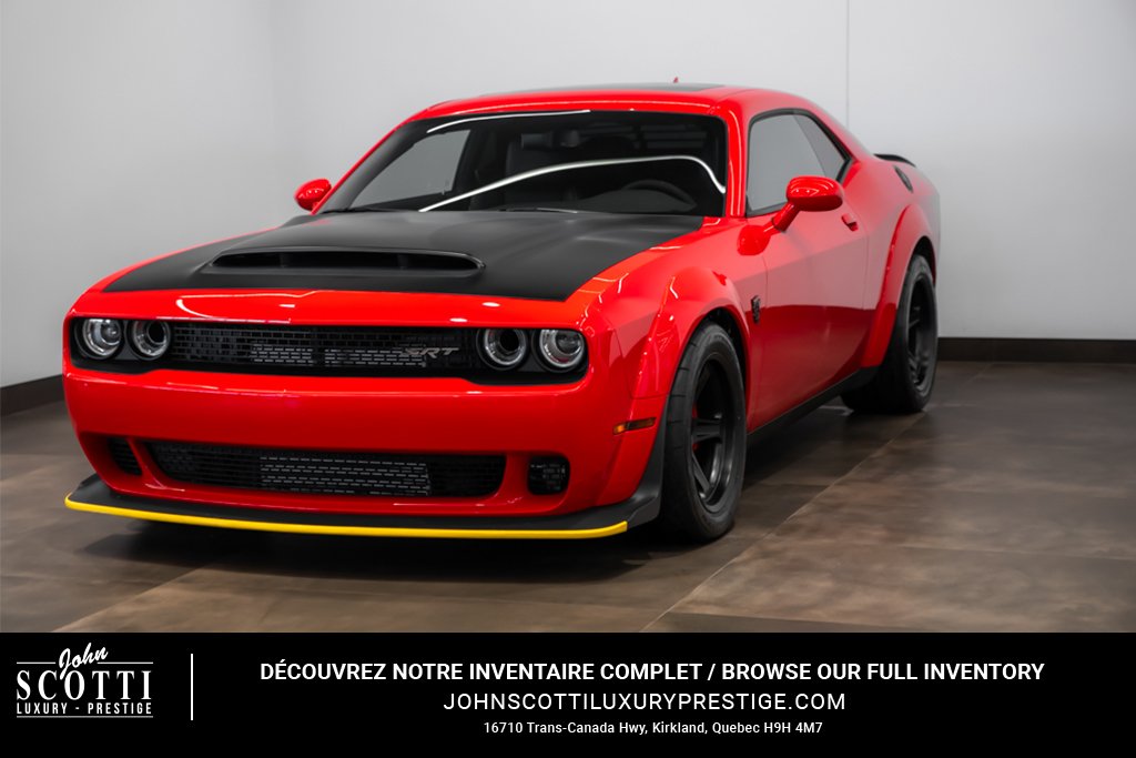 Dodge Challenger SRT Demon RWD / Crate included + Sunroof 2018 Rouge Kirkland - photo #0