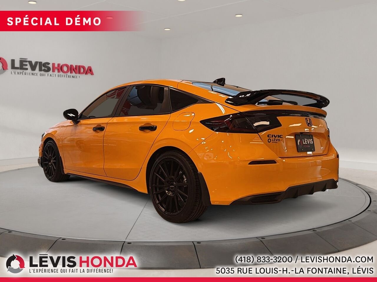 2025 Honda Civic Hatchback Sport CVT Solar Reflection Silver Metallic Lévis - photo #7