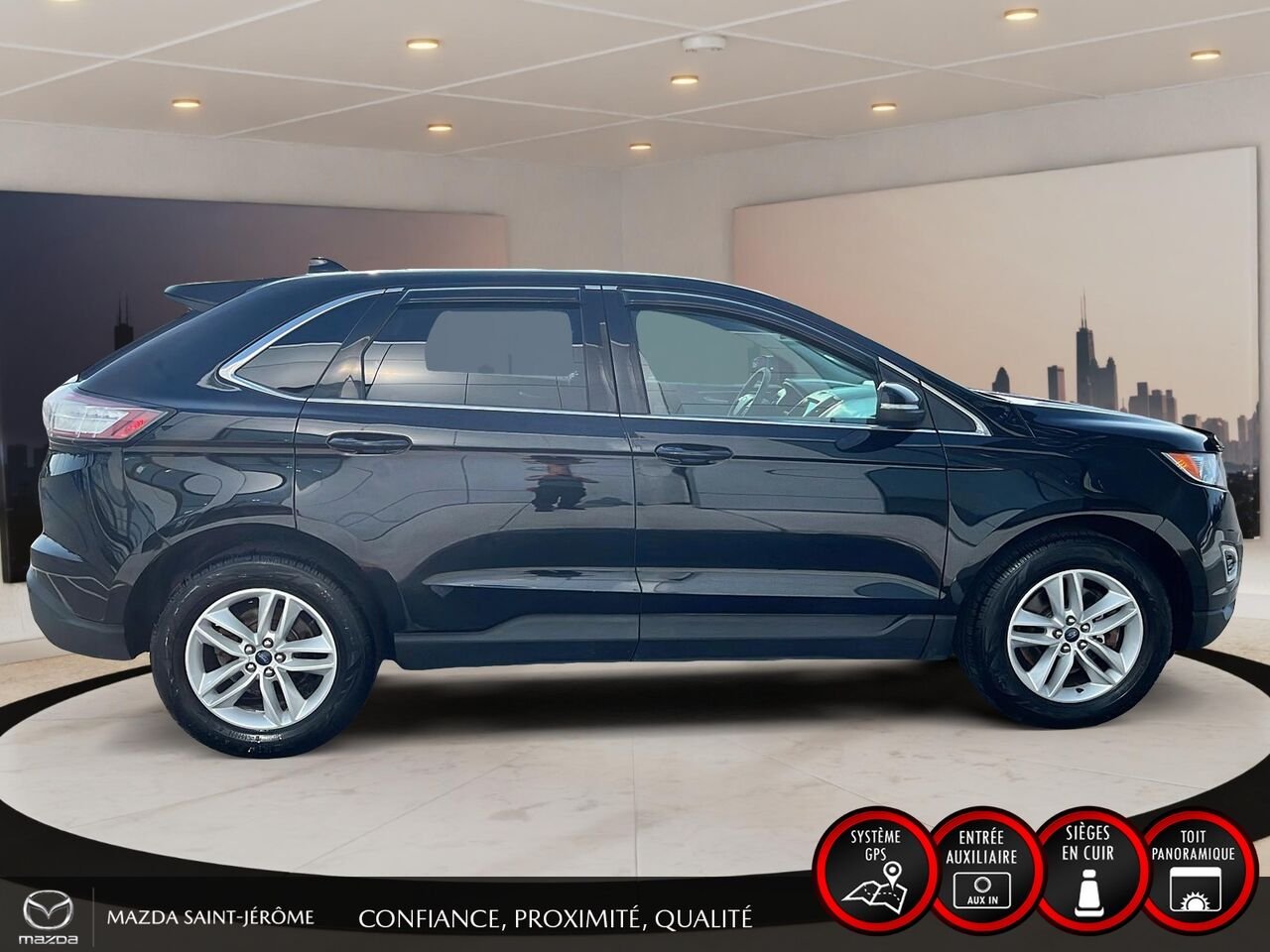 2018 Ford Edge Black Ste-Agathe des Monts - photo #4