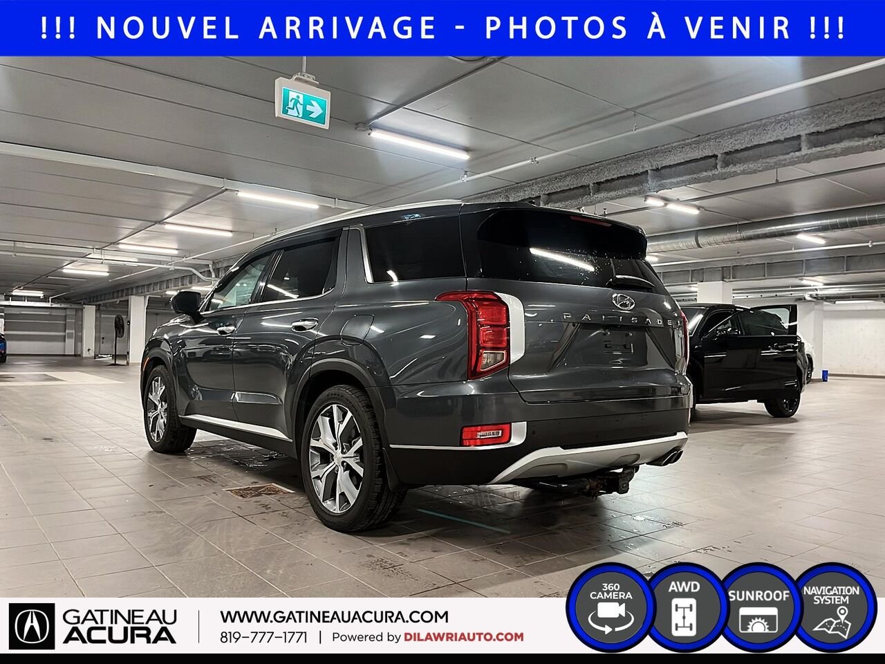 Hyundai Palisade Luxury 8 places AWD 2021 Gris Ottawa & Gatineau - photo #6
