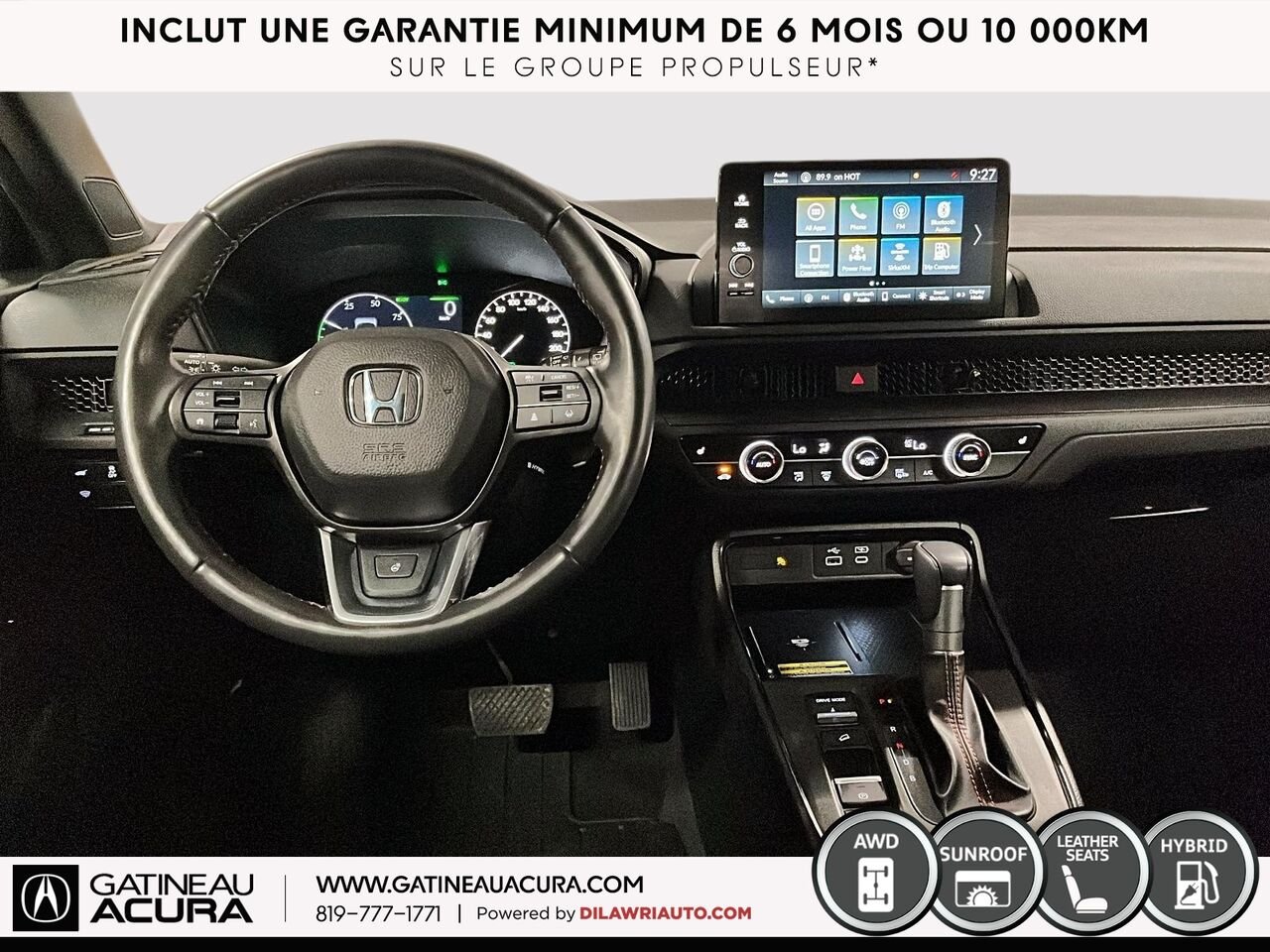 Honda CR-V hybride EX-L Traction Intégrale 2024 Bleu Gatineau - photo #2