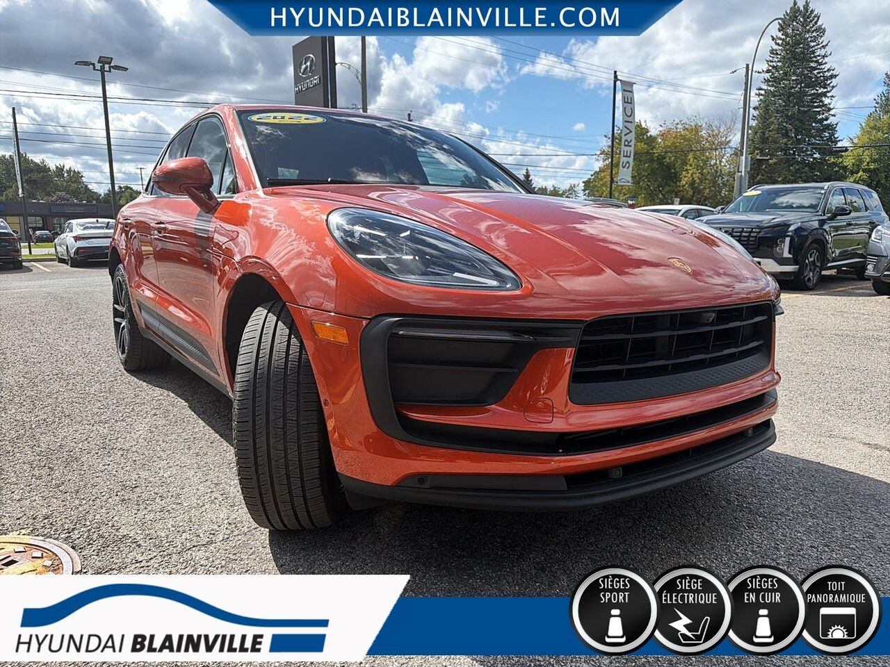 Porsche Macan 2022 Orange Blainville - photo #2
