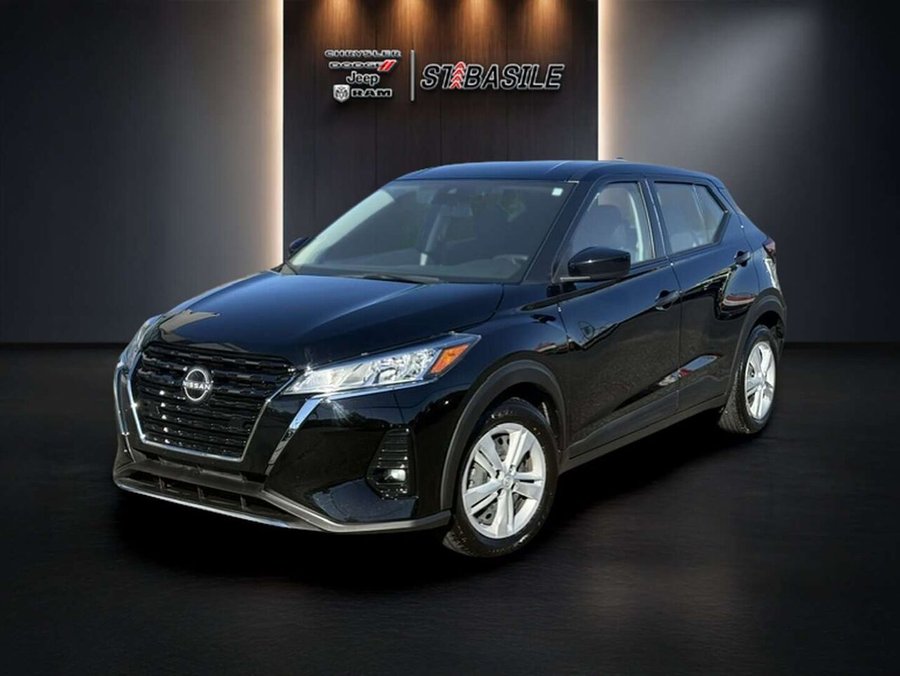 2024 Nissan Kicks S FWD, CAMERA, BLUETOOTH, CARPLAY/ANDROID Black