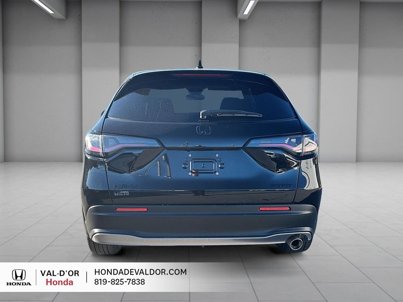 2025 Honda HR-V Sport AWD ALL BLACK GARANTIE PROLONGÉE Black Val-d'Or - photo #3