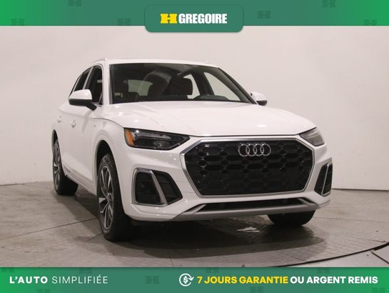 2023 Audi Q5 Progressiv AWD AUTO A/C CUIR TOIT NAV MAGS CAM REC White