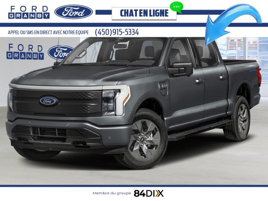 Ford F-150 Lightning XLT cabine SuperCrew 4RM caisse de 5,5 pi 2025 Gris carbonisé métallisé
