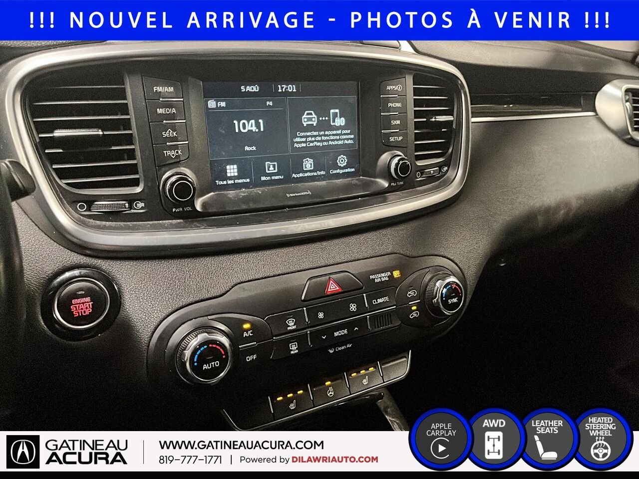 2018 Kia Sorento EX Turbo AWD Black Gatineau - photo #10