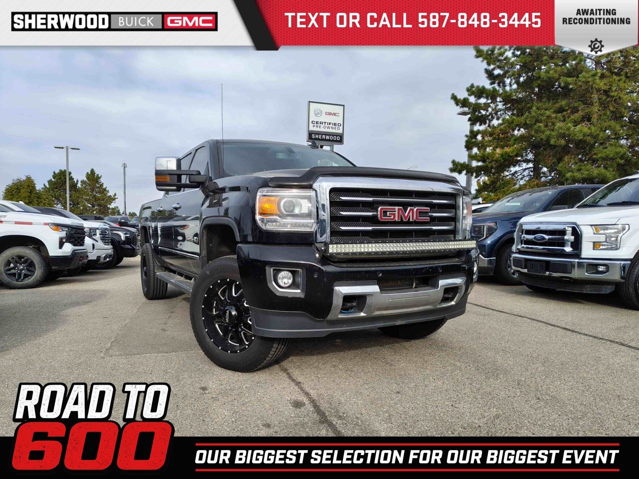 2015 GMC Sierra 2500HD 4WD Crew Cab 153.7 SLT Black Sherwood Park - photo #0
