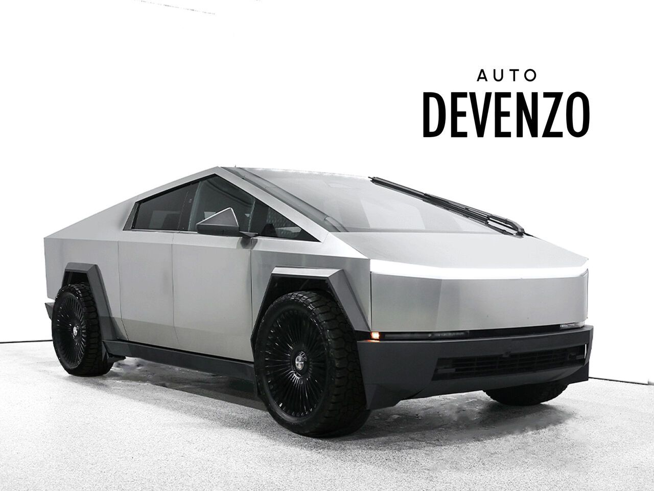 Silver 2025 Tesla Cybertruck Pickup Truck All-Wheel Drive Automatic