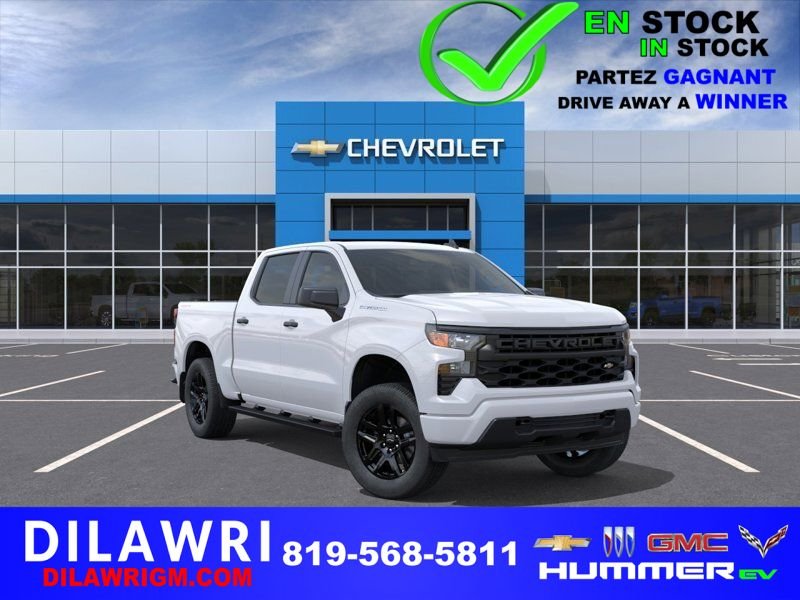 CHEVROLET Silverado 1500 Custom cabine multiplace 4RM 147 po 2026 BLANC SOMMET Gatineau - photo #0