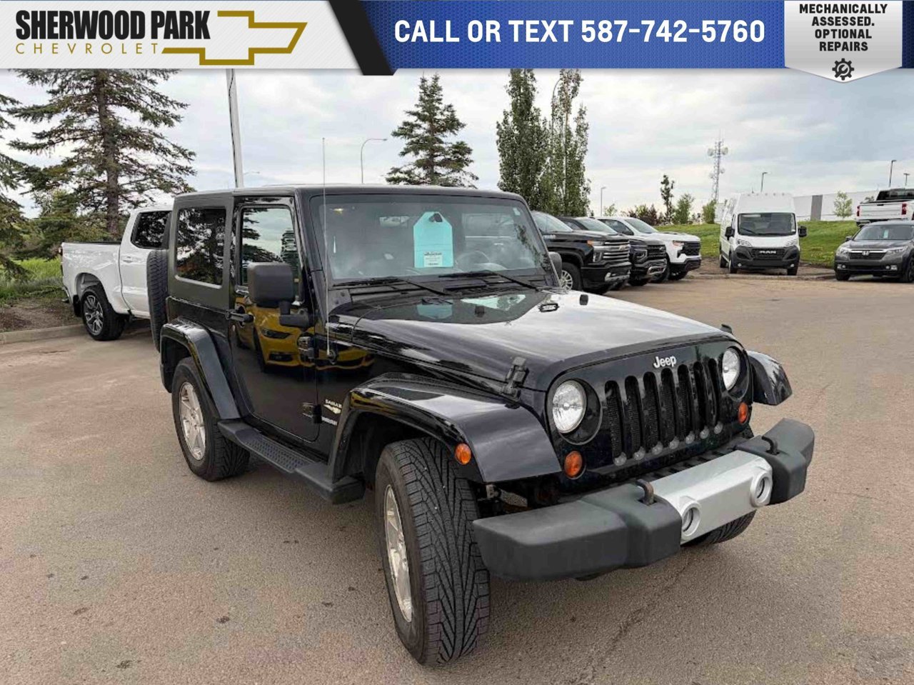 2009 Jeep Wrangler 4WD 2dr Sahara Black Sherwood Park - photo #0