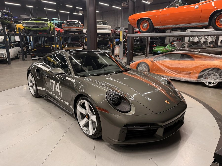 2025 Porsche 911 Turbo 50 Years | Full Body PPF | Mackenzie Tartan Interior | Sport Chrono Package | Heritage Design Green