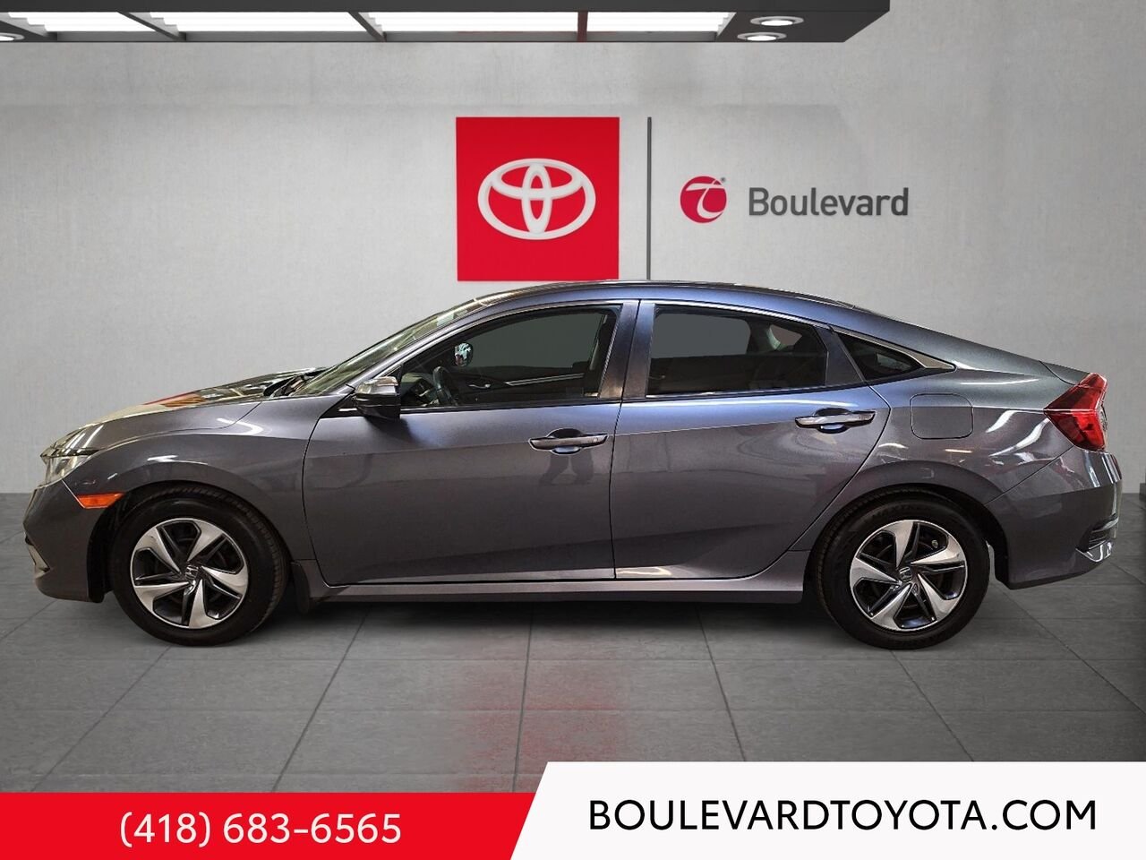 Honda Civic Berline 100323B-43 | LX, MANUELLE 2020 Gris Québec - photo #5