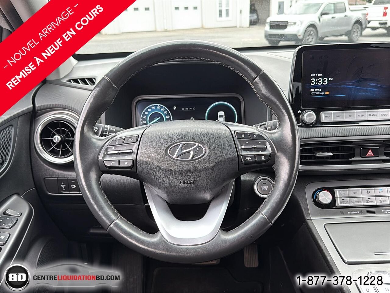 Hyundai Kona électrique Preferred | 2023 Gris Granby - photo #17