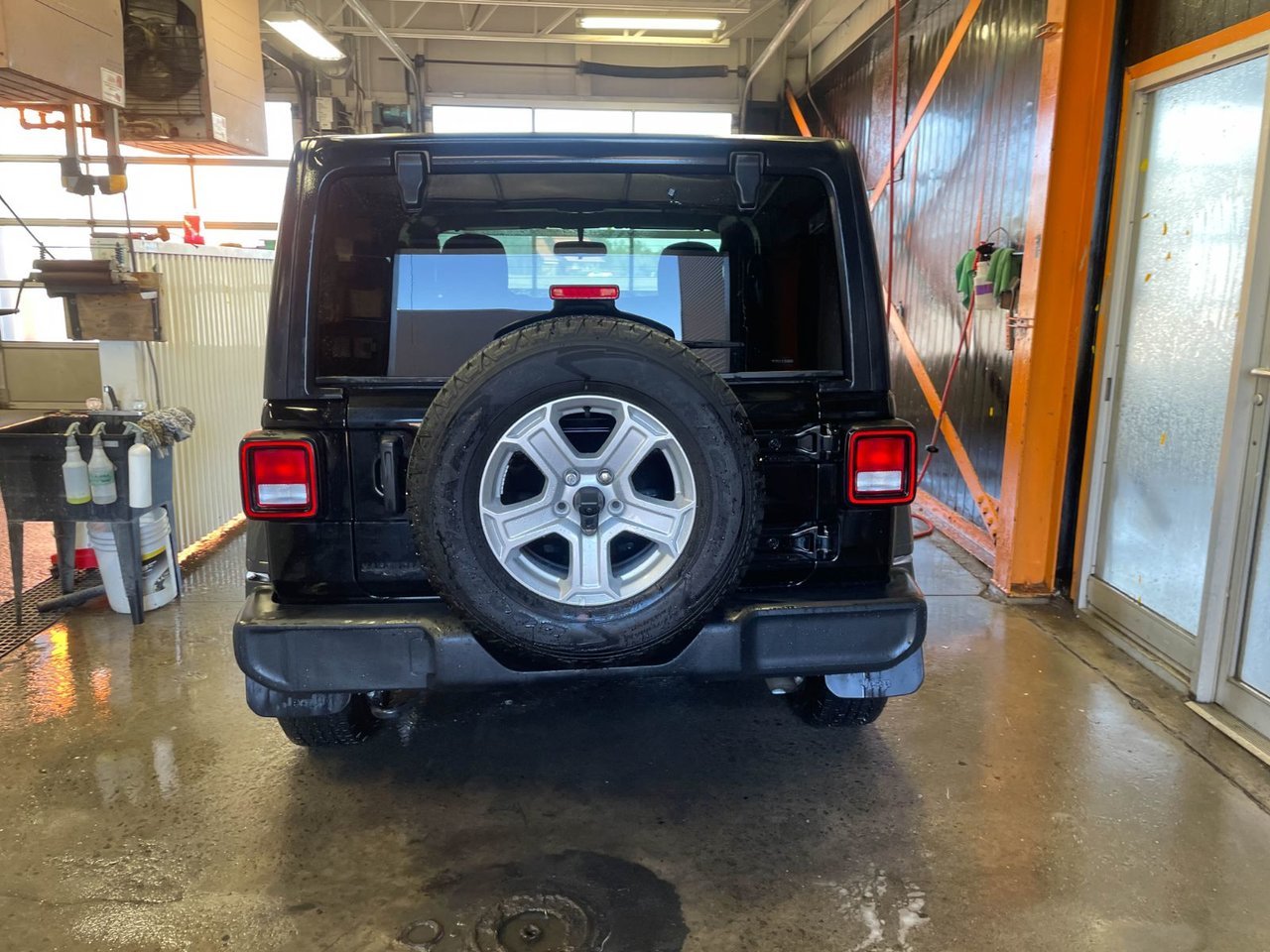 2022 Jeep Wrangler SPORT S 4X4 V6 *TOIT DUR* CARPLAY ALPINE *BAS KM* Black Saint-Jérôme - photo #5