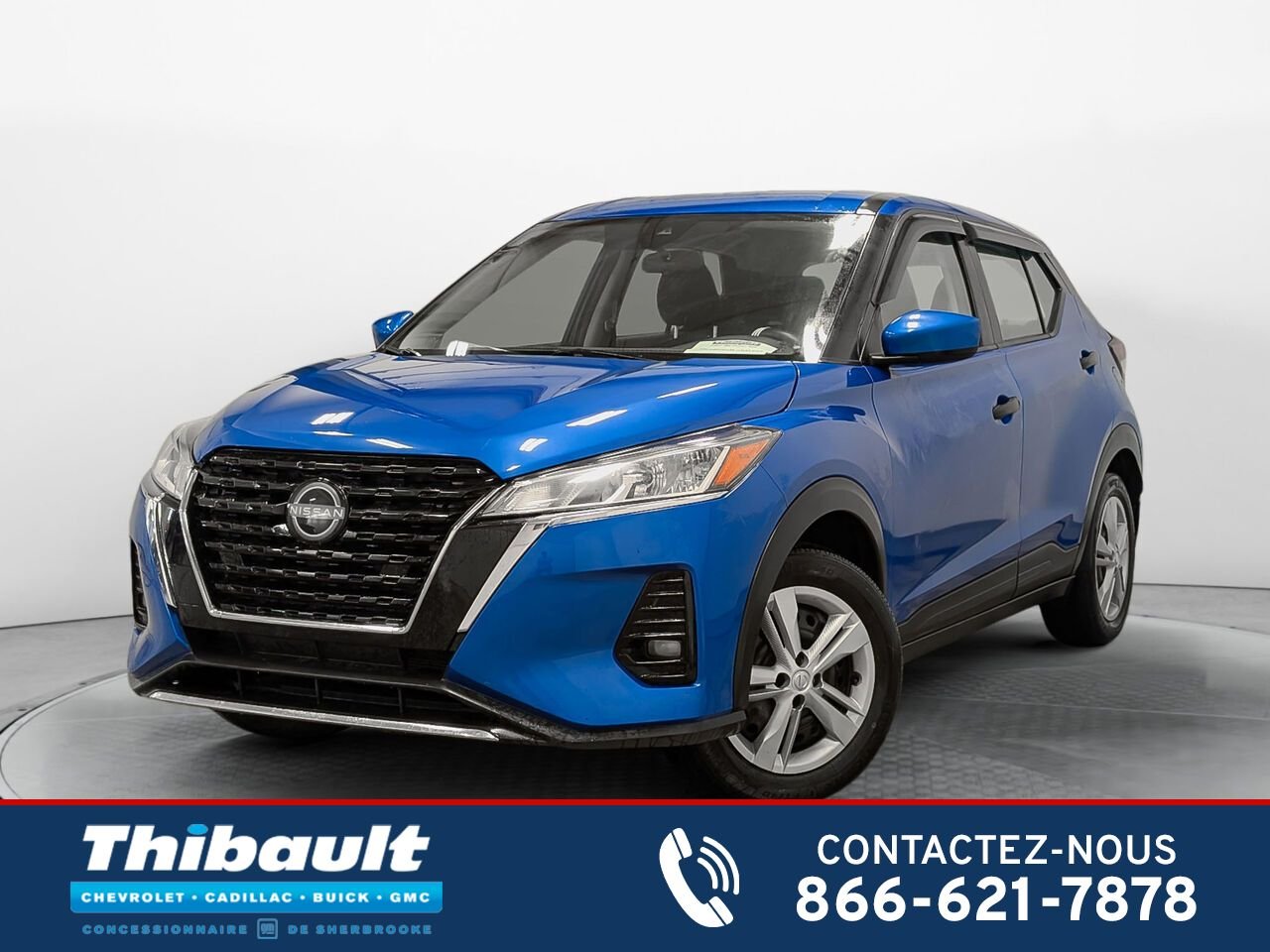 Nissan KICKS S 8 Pneus Bas Kilométrage 2023 Bleu Sherbrooke - photo #0