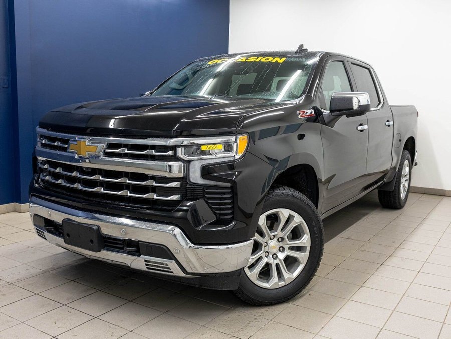 2023 Chevrolet Silverado 1500 LTZ Z71 CREW 4X4 V8 *NAV* CUIR SIÈGES VENTIL BOSE Black