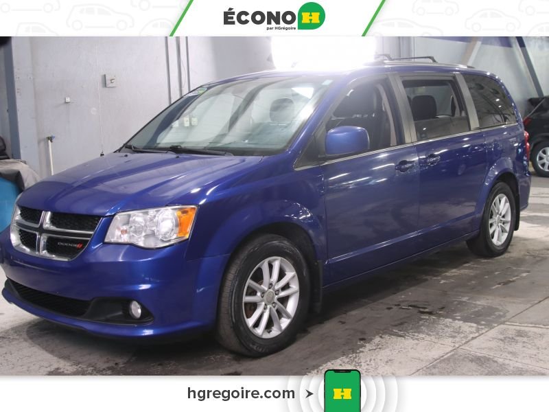 Dodge GR Caravan 821959 | SXT PREMIUM PLUS A/C CUIR ELECT MAGS 2018 Bleu Laval - photo #2